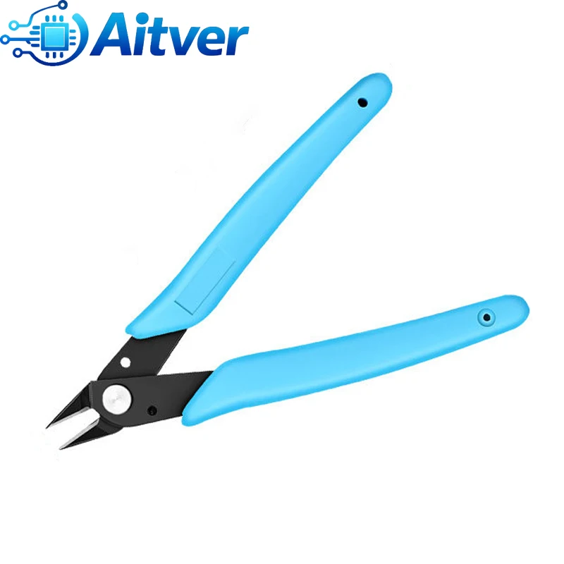 PLATO 170 Flush Wire Cutter Electronic Diagonal Pliers Side Cutting Nippers for DIY Electronics and 3D Printer Projects