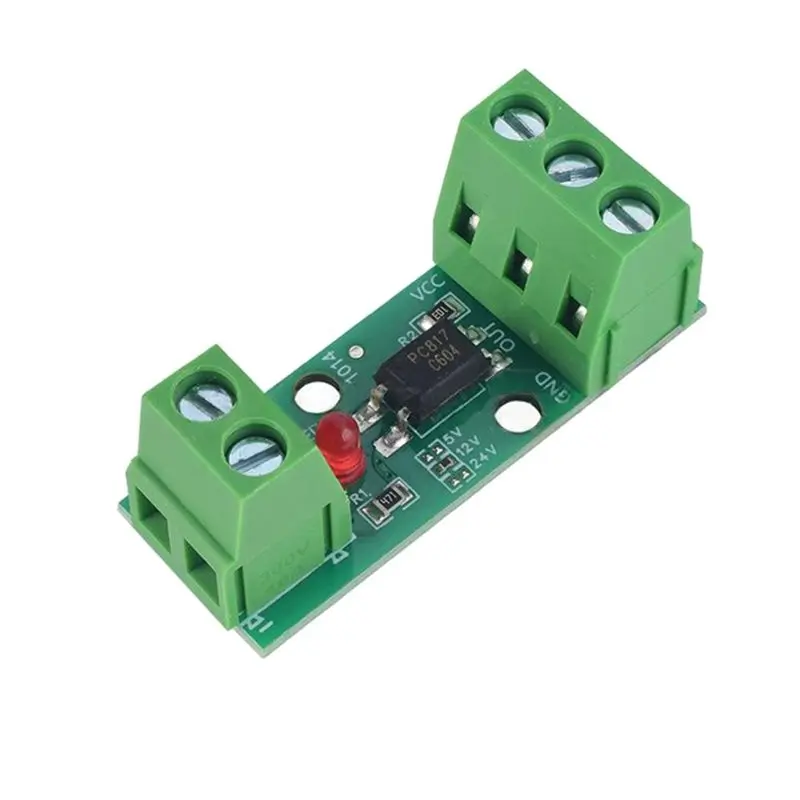 ABJF-PLC Drive Motor Board 1 Channel Way Optocoupler Isolation Module 5Pcs 1 Channel Optocoupler Isolation Board PC817 12V
