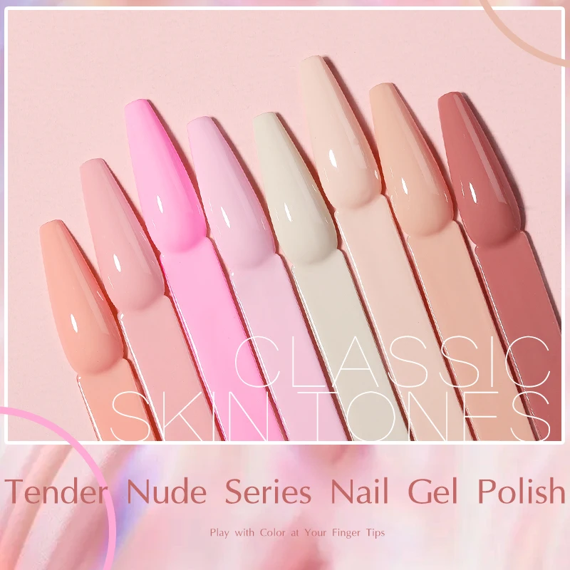 UR SUGAR 7ml Gel Polish Jelly Pink Color Milky White Semi Transparent Manicure Soak Off UV LED Colorful Nail Gel Varnishes