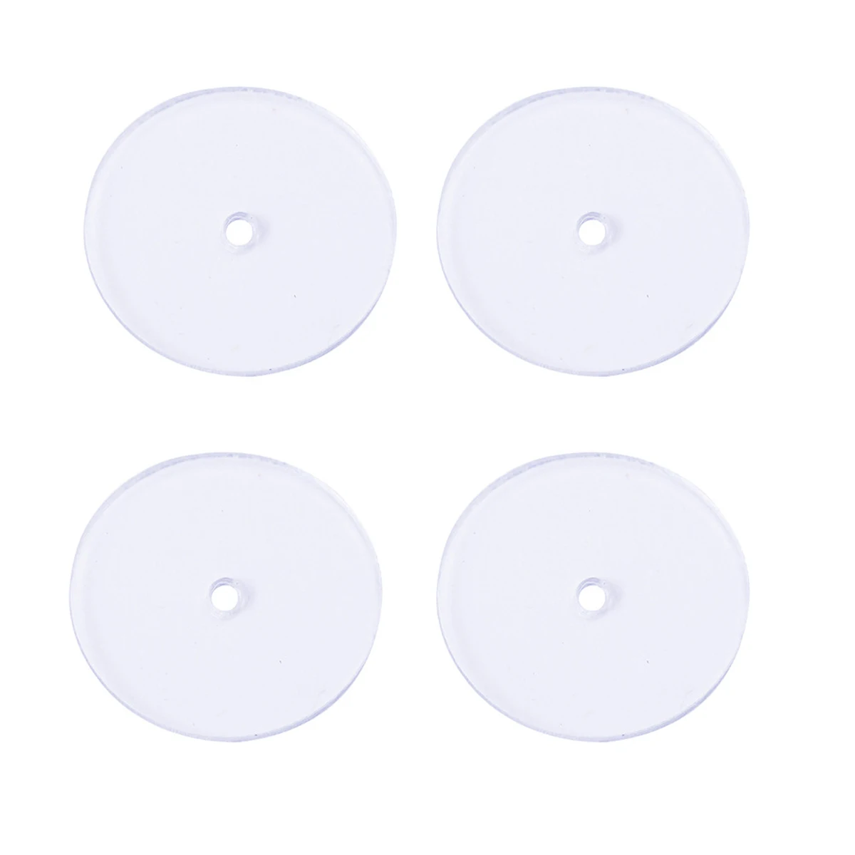 

200pcs Earring Accessories Plastic Disc Backs Clear Support for Women Studs Post Droopy Ears Non Allergic Durable Comfortable