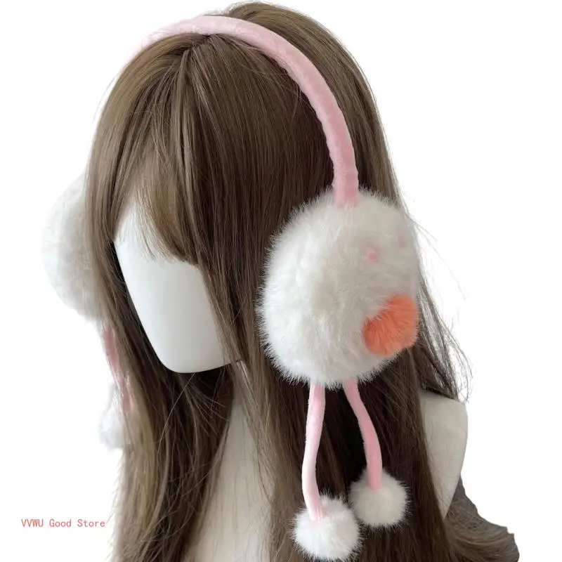 Oversized Ear Warmer for Women Different Head Sizes Outdoor Winter Activities Funny Eyes Lips Keep Warm Accessories