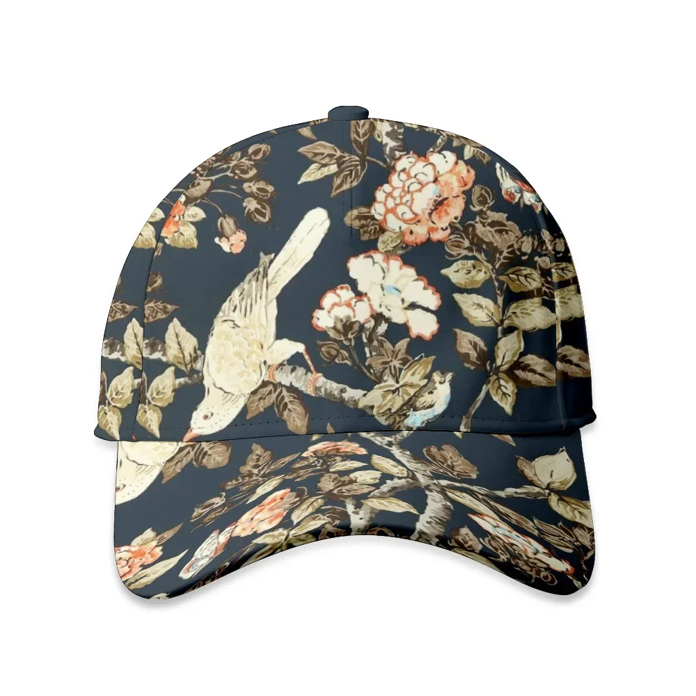 

Baseball Snapback Caps Printed Sport Headwear Outdoor Chinese Style Flowers Birds Streetwear Casual Sun Visor Hats for Men Women