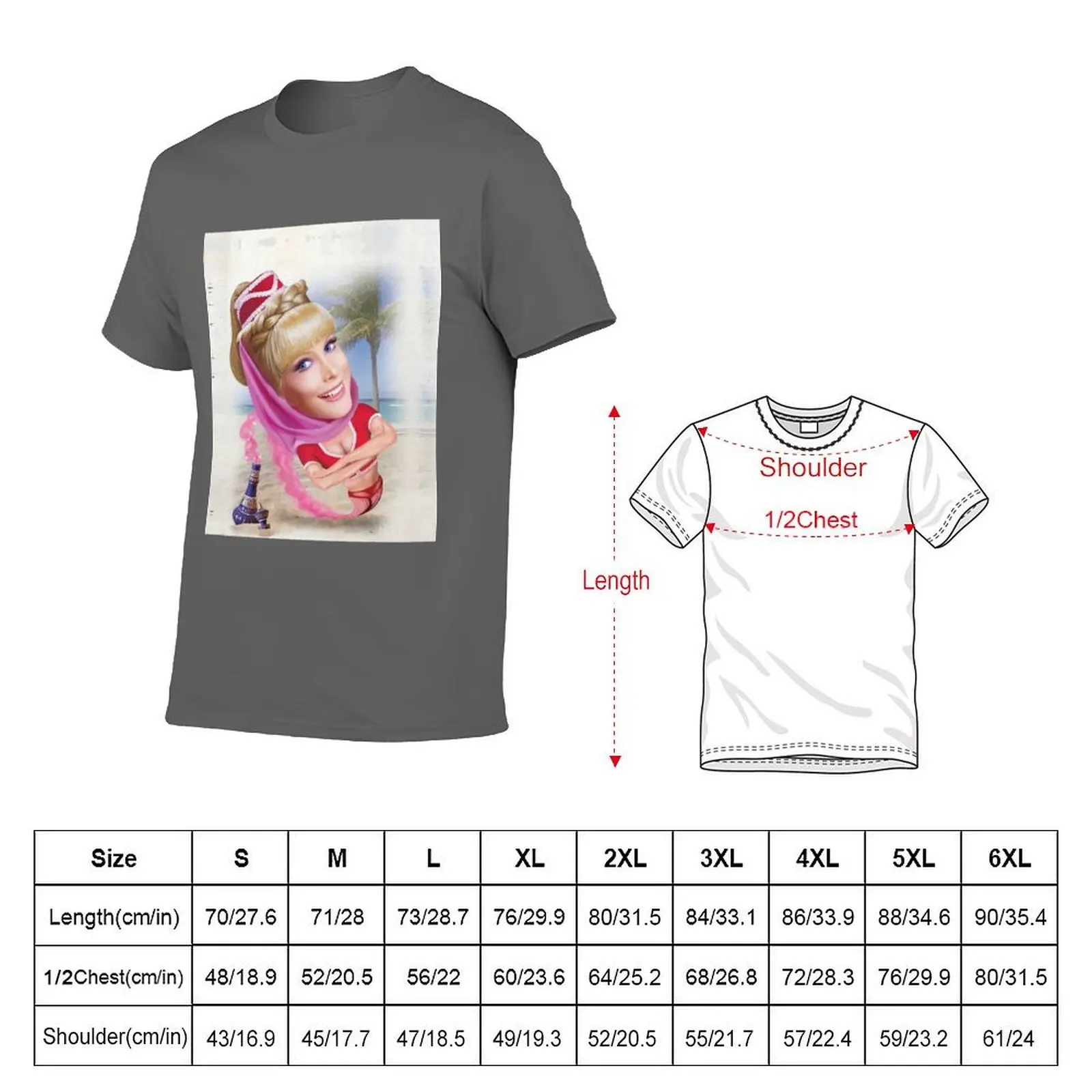 I Dream of Jeannie T-Shirt mens graphic t shirts t shirt personalised anime t shirts oversize T-Shirt