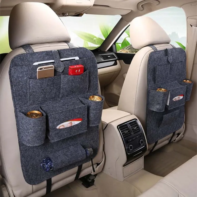 1-5pcs Auto Seat Back Organizer Bag Multi Functional Portable Hanging Storage Pouch for Car SUV Truck Van Interior Accessories ﻿