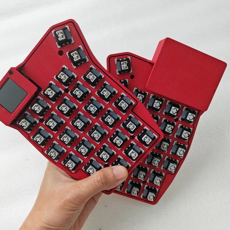 NEW Sofle Screen Touchpad Split Keyboard Custom DualMode Wired/Wireless Bluetooth ZMK Hot-swap Large Touchpad for Mouse Teclado