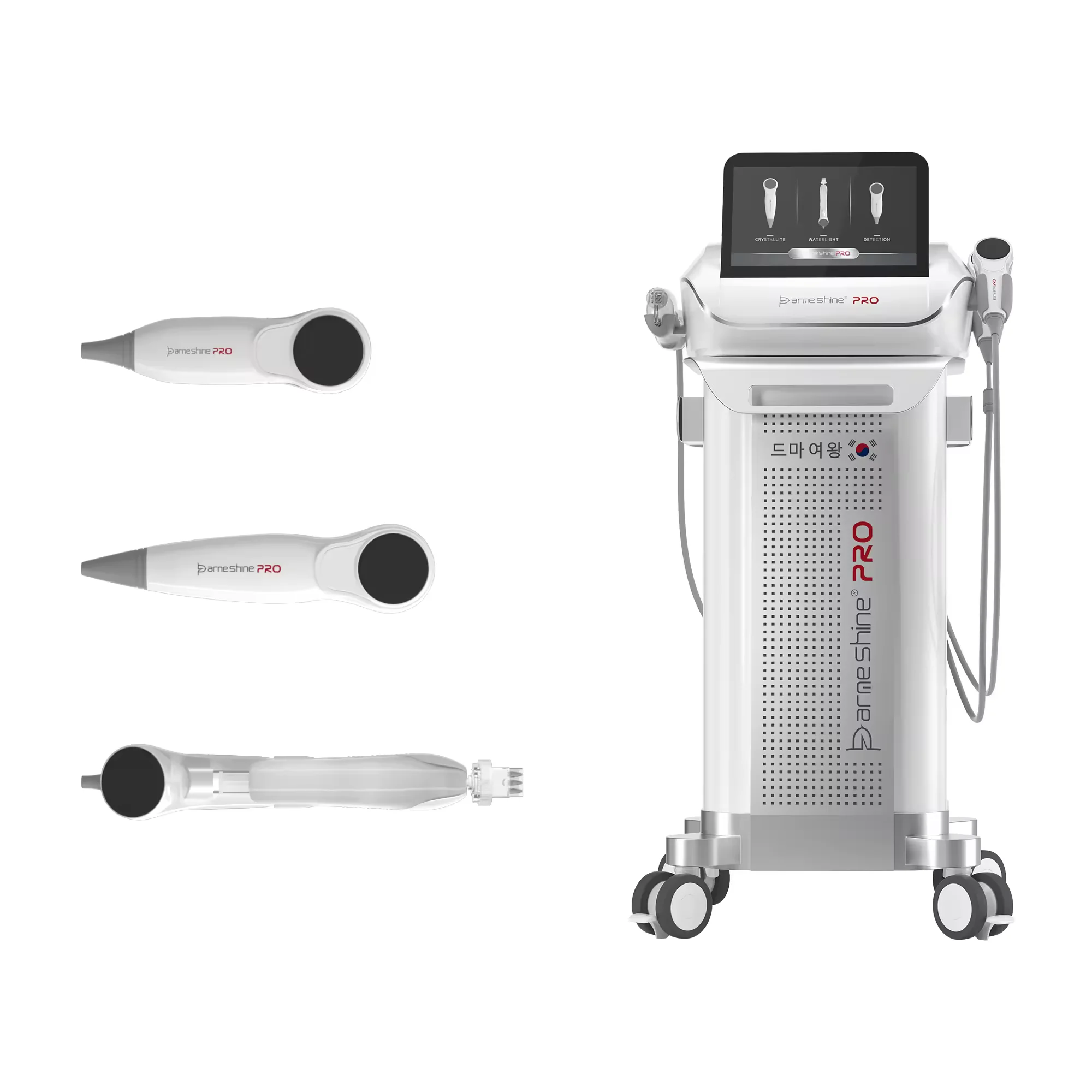 Derma Shine Pro Needle Therapy Anti-Aging Meso Gun Água, Uso Salão, Análise da Pele, Mais Novo Design Coréia, 3 em 1, 5ª Geração