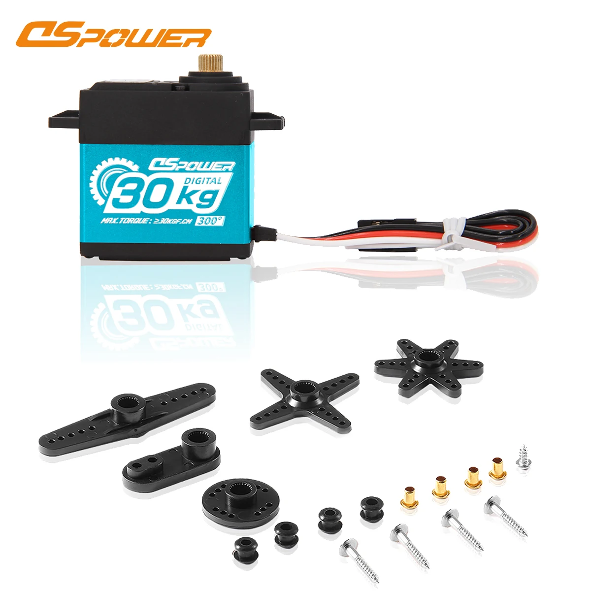 DSpower 30 كجم ميتال جير مقاوم للماء عزم دوران عالي محرك أجهزة رقمية 300 °   6.0 ~ 7.4 فولت لـ 1/8 1/10 RC سيارة روبوت قارب هليكوبتر جزء