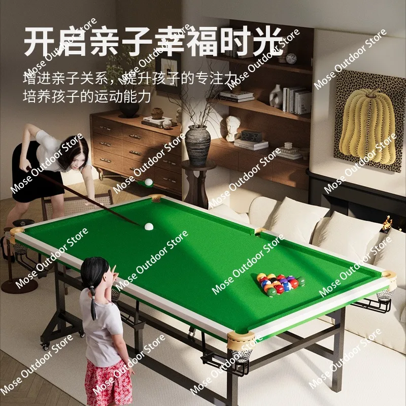 Household Billiards Practice Table Adult Chinese Black Eight Ball Indoor Five-point Practice Ideas Low Pole Vertical Folding