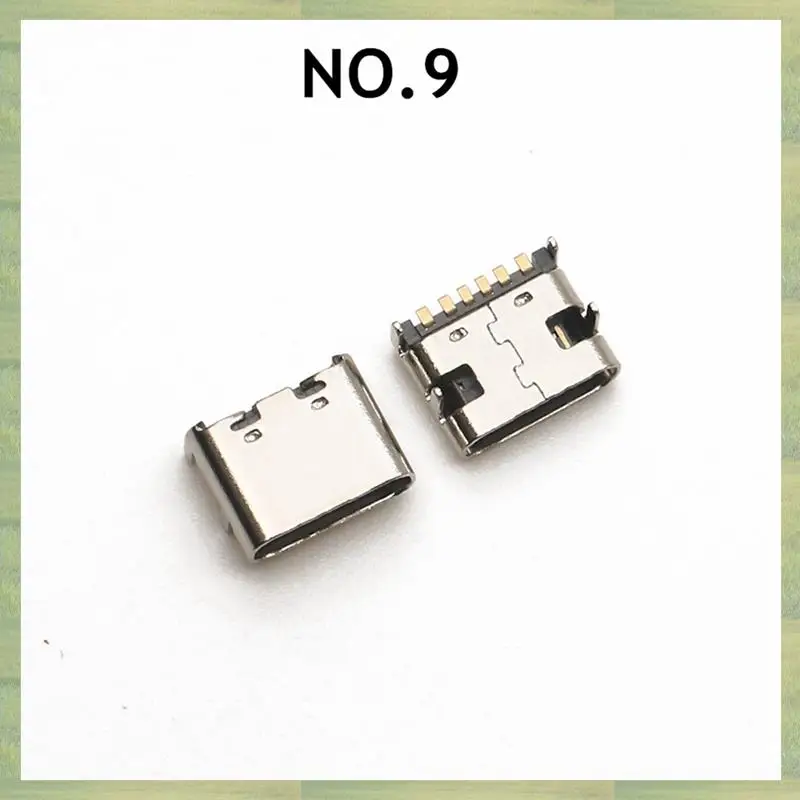 

N15R-300 шт./лот, 10 моделей, USB-разъемы для зарядки Type-C, смешанные 6-контактные и 16-контактные разъемы для ремонта телефонов и цифровых продуктов