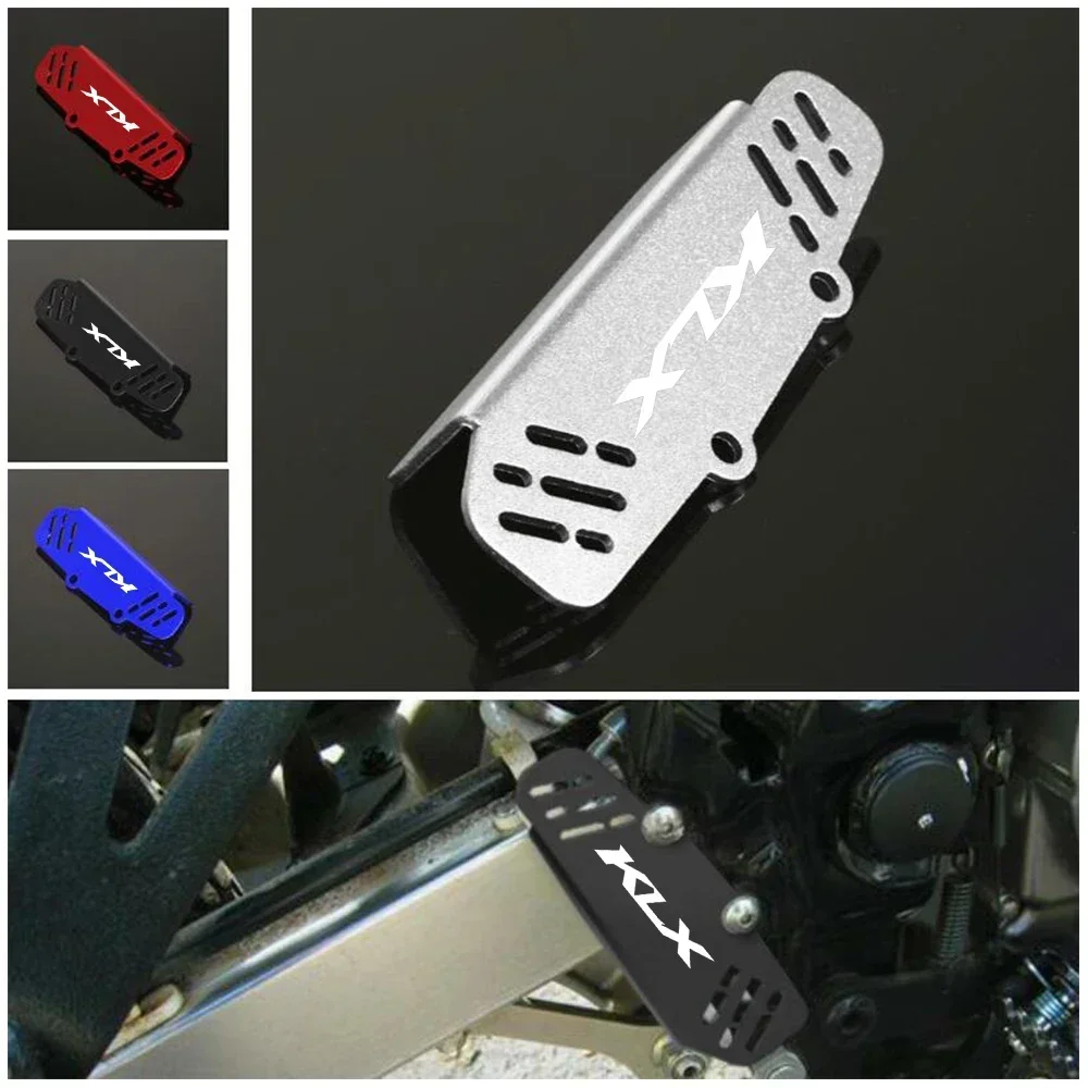 KLX LOGO Motorcycle Rear Brake Piston Pump Guard Cover Protector Accessories For KAWASAKI KLX250S 2009-2015