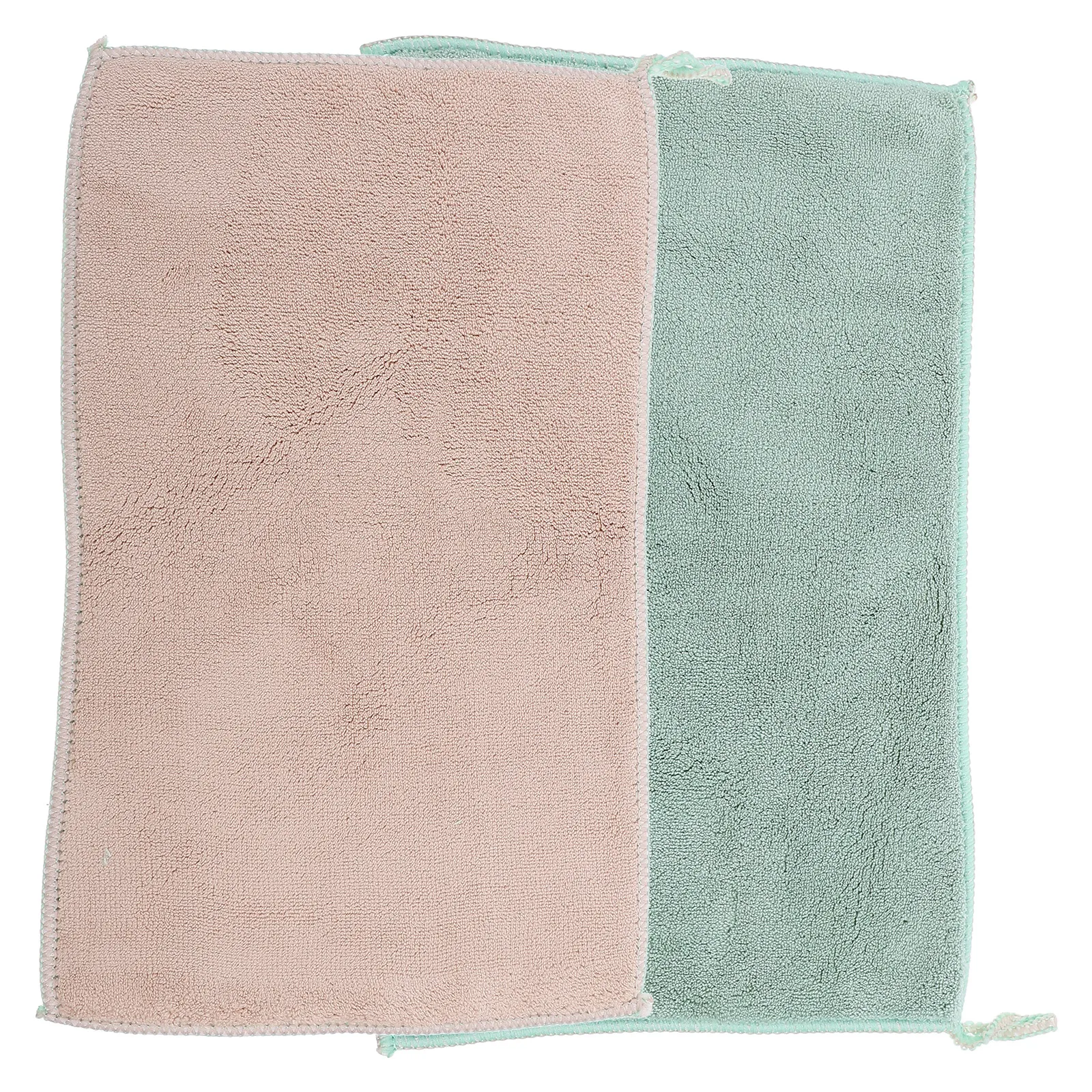 

2pcs Kitchen Dish Towel Super Absorbent Cleaning Cloth For Dishes Glass Oil Stains Lightweight Easy Storage Multi-Function