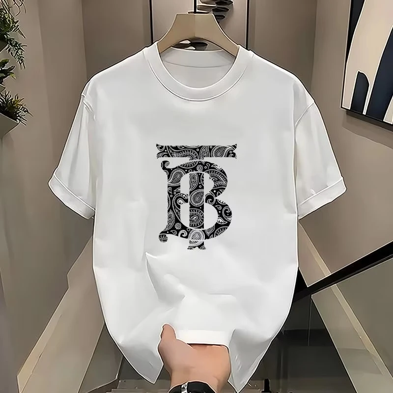 

2025 новая американская роскошная модная брендовая спортивная тренировочная футболка с принтом, уличная повседневная рубашка с короткими рукавами