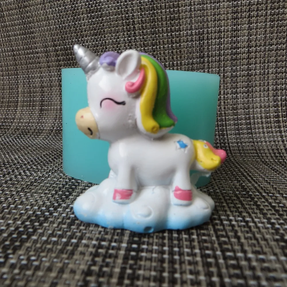 Mol Cute 3d Dreaming Unicorn Mold Silicone Fondant Mould Chocolate Mousse Cake Molds Candle Aroma Stone Resin Clay PRZY