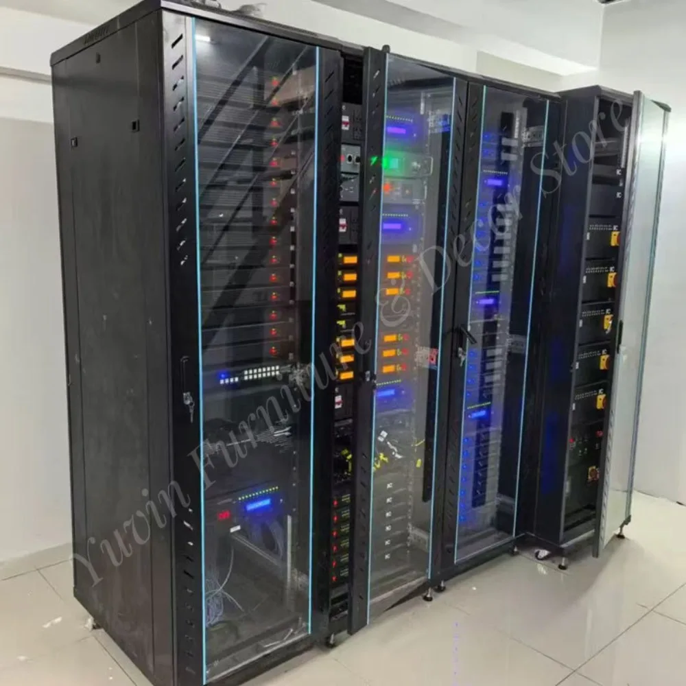 Custom Industrial Cold-rolled Steel Plate 19-inch 800mm Depth 42U High-Density Computing Deep Blade Server Enclosure