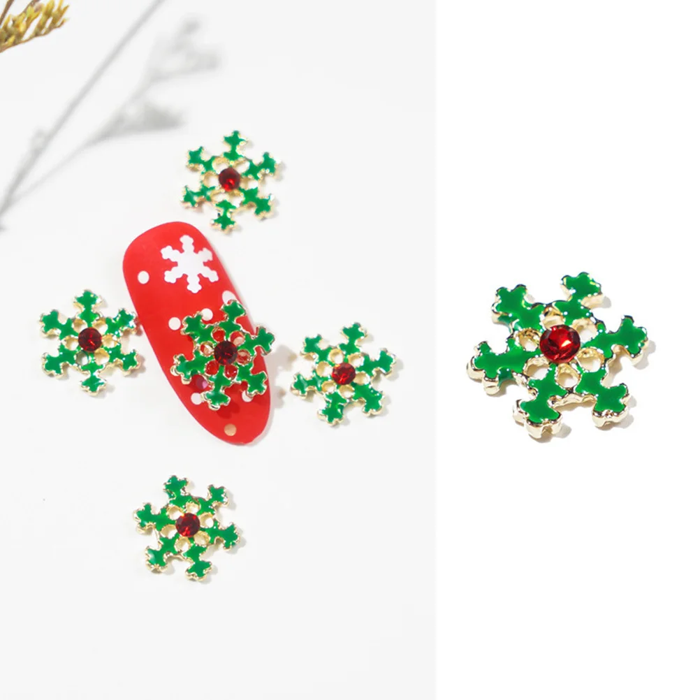 

15Pcs Christmas Nail Charms Delicate Alloy Manicure Patches DIY Nail Art Supplies Fingernail Accessories Salon Quality