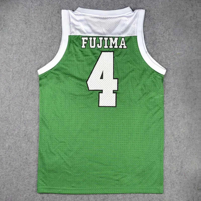 Slam Dunk Shoyo High School No.4 Fujima Kenji Cosplay Top Vest SD Basketball Jersey