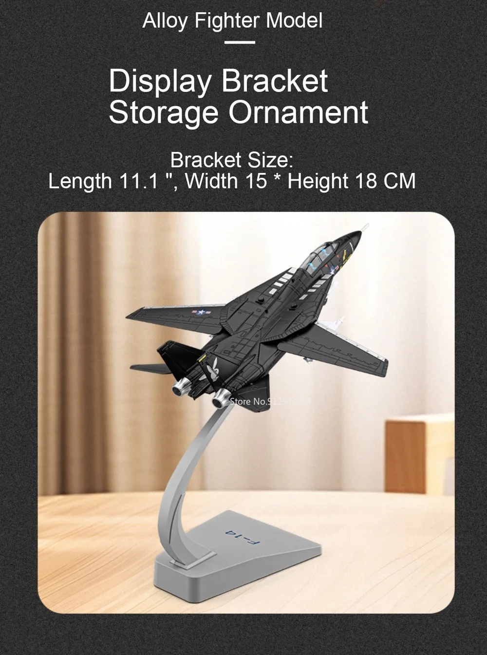 1:32 A-10 Thunderbolt II F-14 Fighter Model Toy Foldable Wheels Metal Body Airplane Sound Light Models Gifts for Children