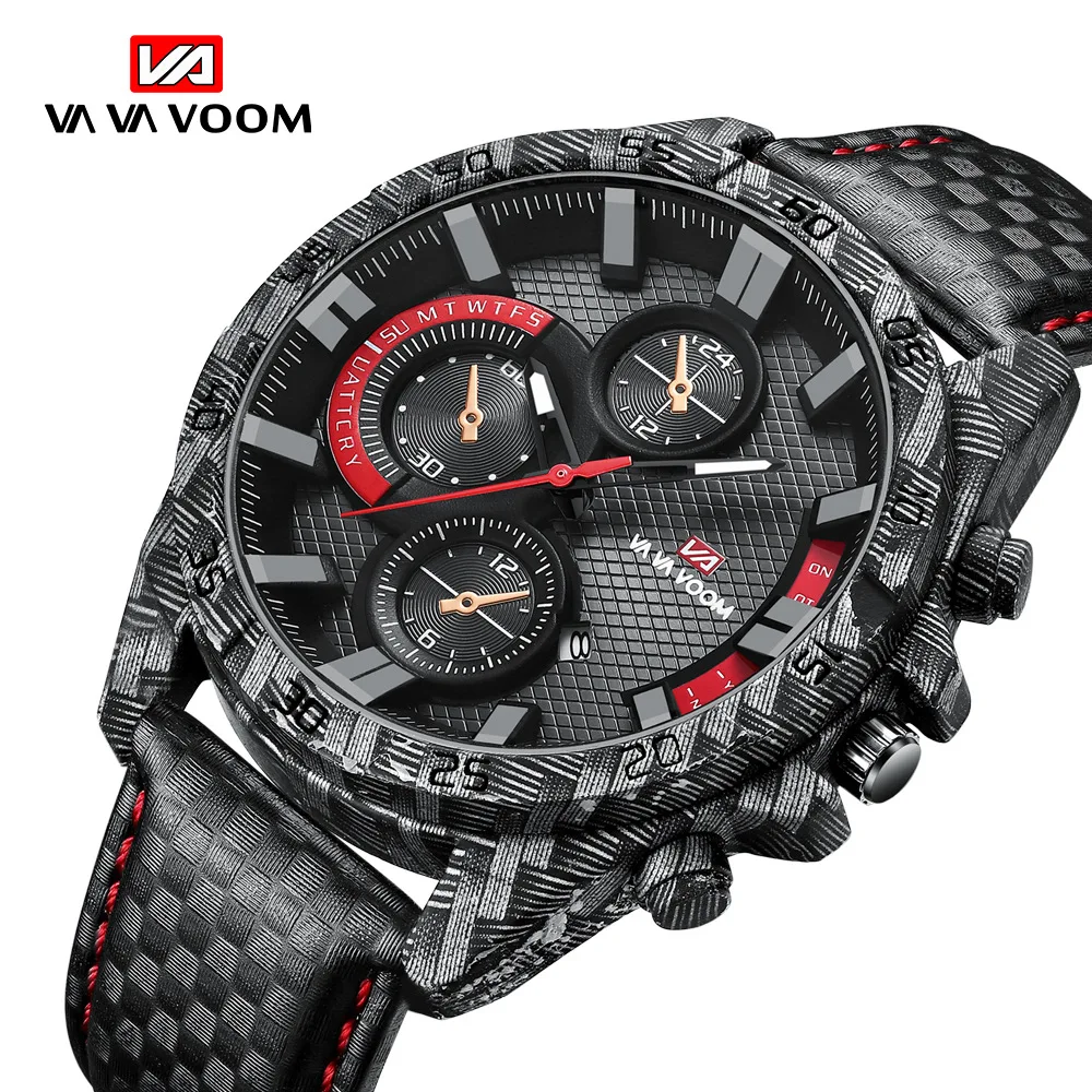 Men\'s Unique Racing Designer Luxury Sport Watches 2022 Unusual Carbon Fibre Quartz Watch For Men WristWatches Relogio Masculino