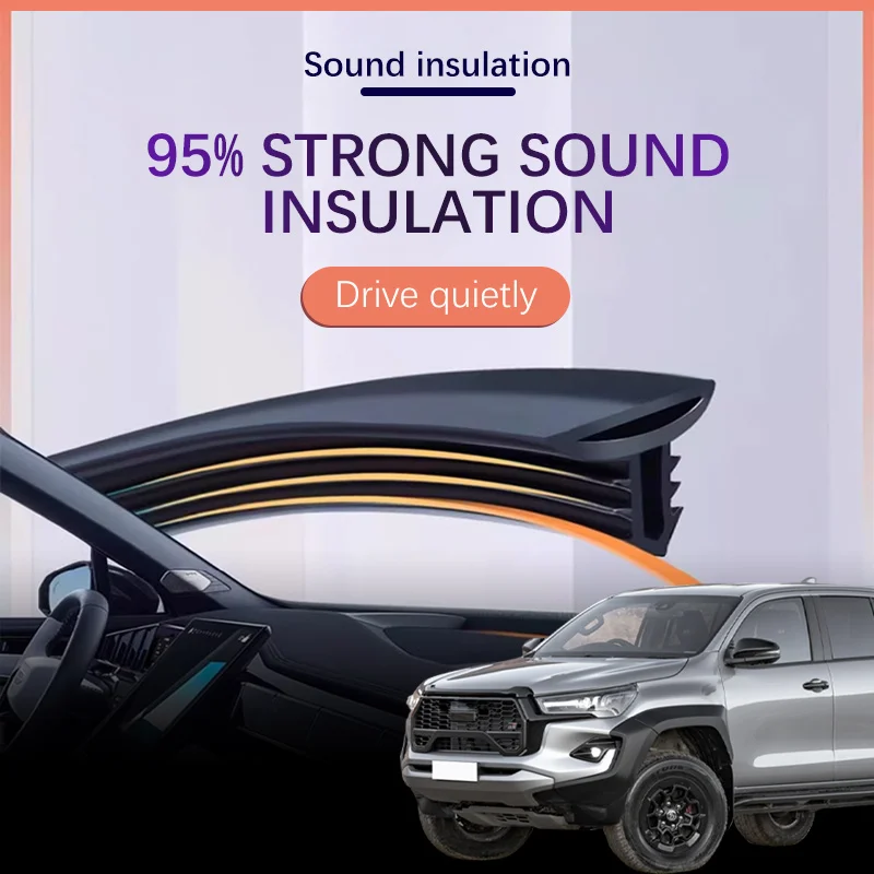 

Car Dashboard Sealing Strip Sound Insulation Rubber Strip Dust-proof For Auto Interior Accessories For Toyota Hilux Vigo SR5