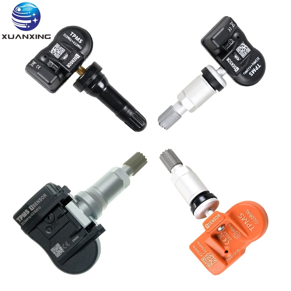 Programmable Sensor 315/433MHz 2in1 TPMS Metal Tire Pressure Sensor Universal Unlimited Edit Compatible For AUTEL Tools