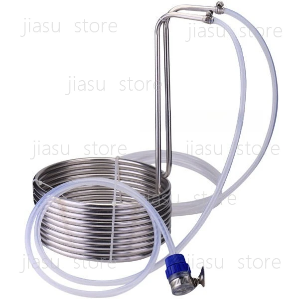 

Food Grade 304 Stainless Steel Cooling Coil Home Brew Beer Wort Chiller for Home Brewing Fermentation