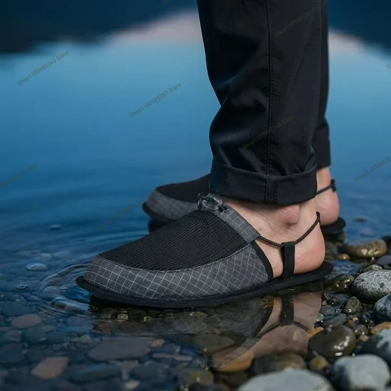 Ultra Light Foldable Non Slip Travel Slippers Portable For Beach Camping Hiking Hotel