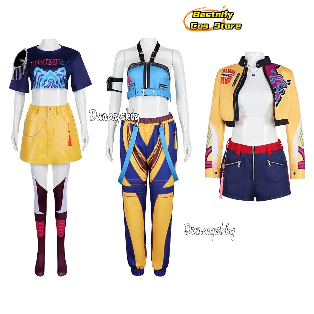 أزياء كوسبلاي كوس هانترز نجم لومي ميرا زوي التأثيرية أزياء أنيمي لعب الأدوار KPop شيطان مجموعة كاملة بدلة فتاة للنساء للهالوين D