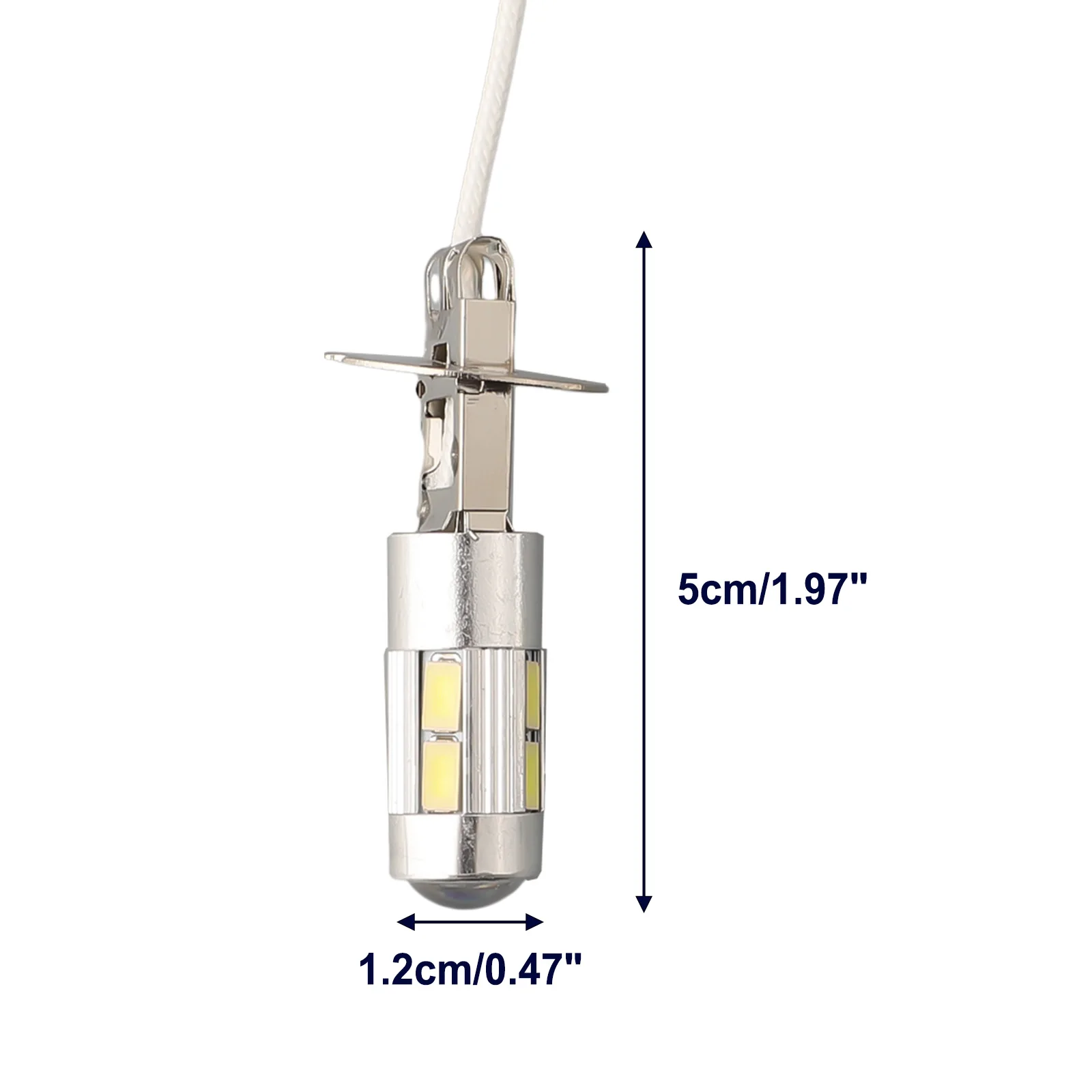 

Simple Design Car Fog Light LED Car Bulbs Aluminum Alloy Auto Lamp H3 High Power White Light 6000K Super Bright