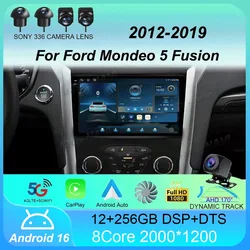 Android 16 Car Radio Carplay Auto 4G WIFI GPS For Ford Mondeo 5 Fusion 2012-2019 Multimedia Player Video Stereo Head Unit 2din