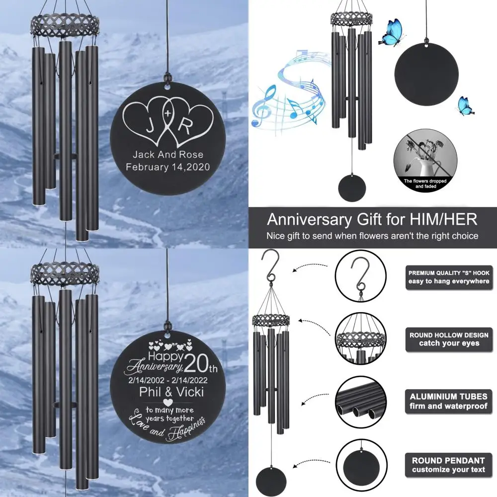 

Гармоничные колокольчики для пары: индивидуальный подарок на годовщину для мужчин и женщин