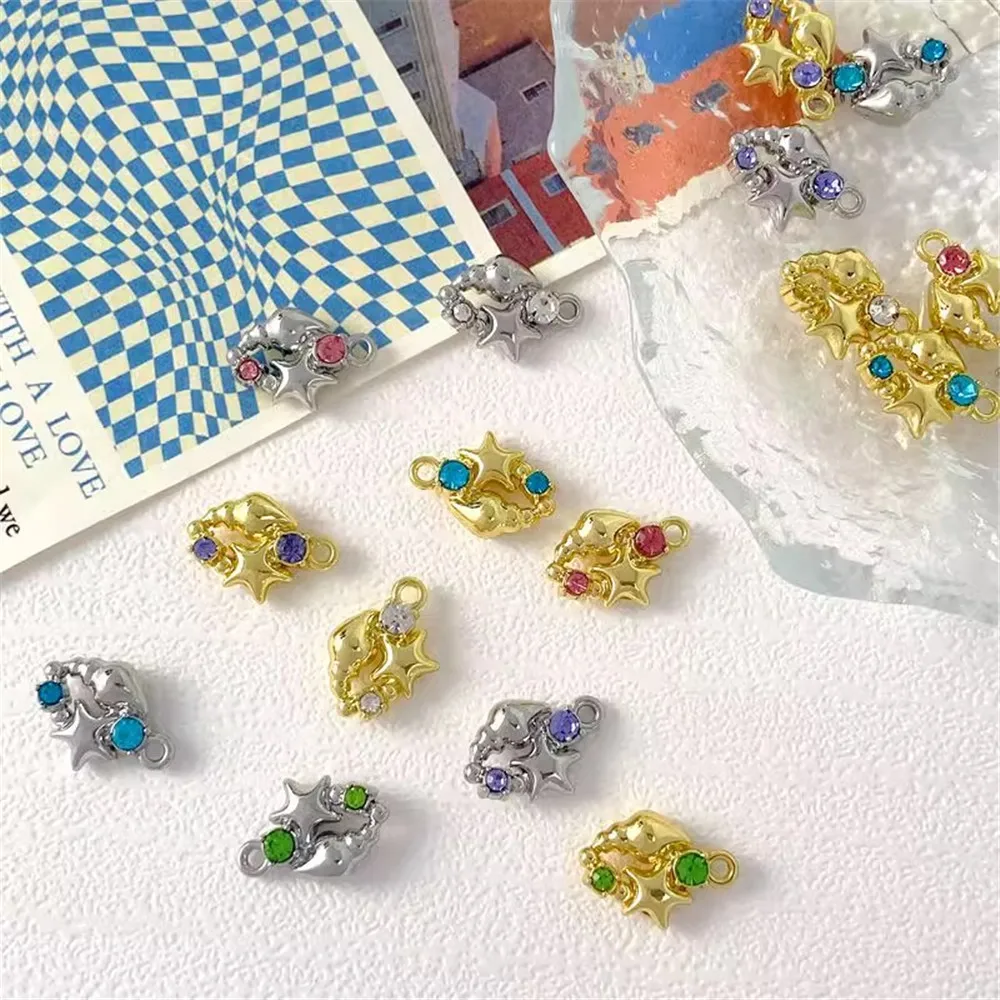 

Summer Style Conch and Starfish Creative Pendant Earrings Diy Handmade Necklace Bracelet Pendant with Small Accessories