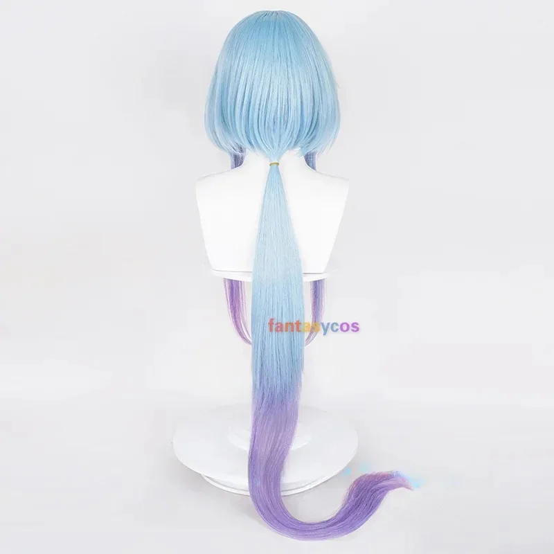 

Mizuki Wig Arknight Cosplay Light Blue Purple Gradient Long Wigs Heat Resistant Synthetic Hair for Halloween Costume Party Sss32