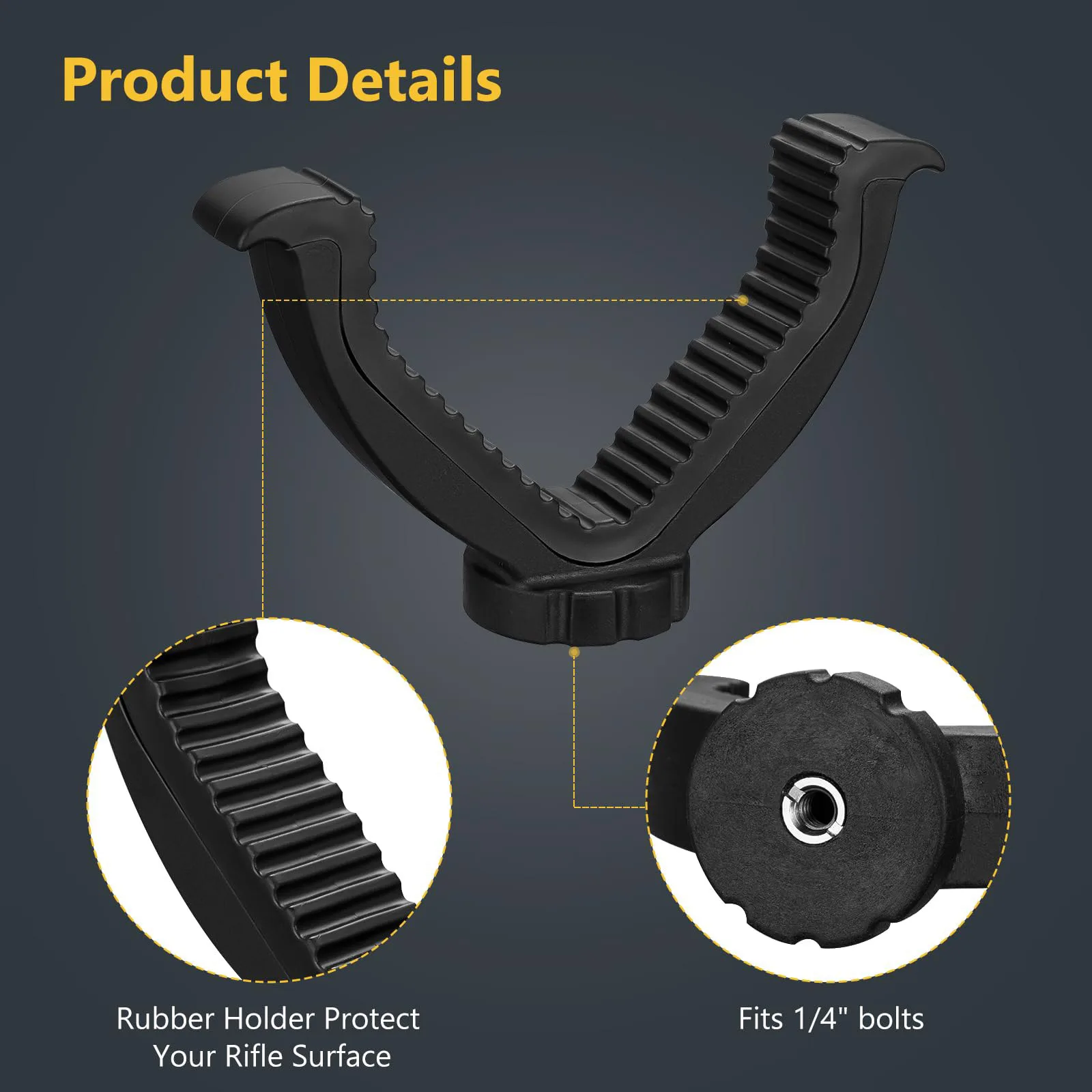 

V Yoke Tripod Head Shhoting Rest Rifle Holder Portable Camera Stand Outdoors Shooting Activities Clamp