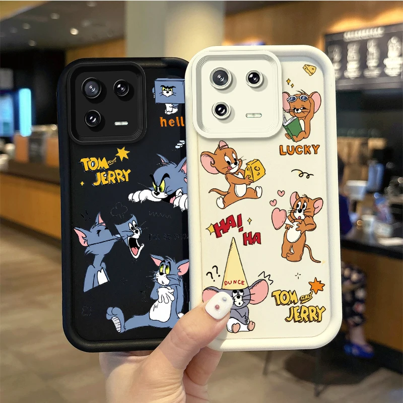 T-Tom And J-Jerry Cartoon Phone Case For XiaoMi 15 Pro Case 14 13 12 11T Pro 13 12 11 Lite Poco F6 F5 X5 X3 Pro Shockproof Cover