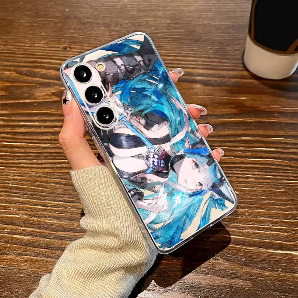 

Last Rite Arknights Endfield Game Cute Phone Case For SamsungA10 A12 A31 A40 A70 Transparent Cover Case