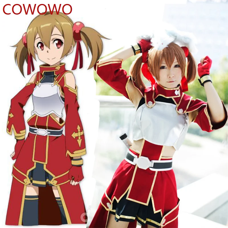 

COWOWO Sword Art Online SAO Cosplay Keiko Ayano/Silica Cosplay Costume Halloween Uniform Cos Anime Clothing