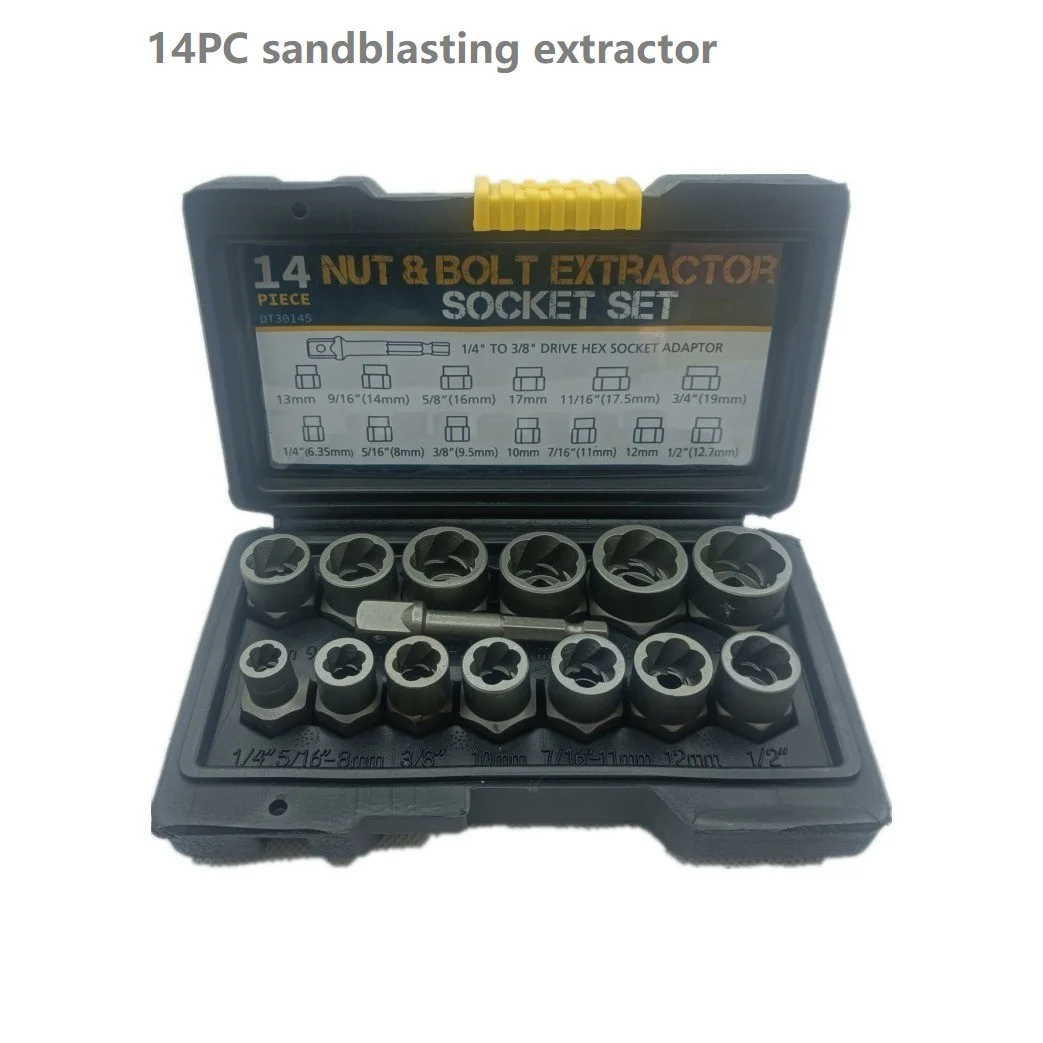 

Высокоэкстрактор гаек 14 шт.; Слайдер обратного зубчатого втулки; Съемник крышки гайки с зачищенным винтом и повреждением