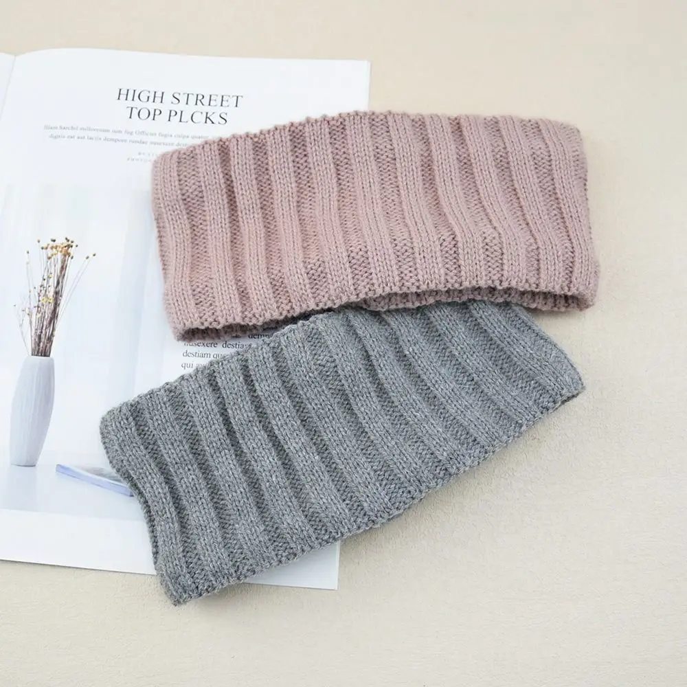 رباط رأس محبوك مع قطيفة لغسيل الوجه وحماية الأذن ، أغطية رأس دافئة ، رباط شعر أحادي اللون ، جديد