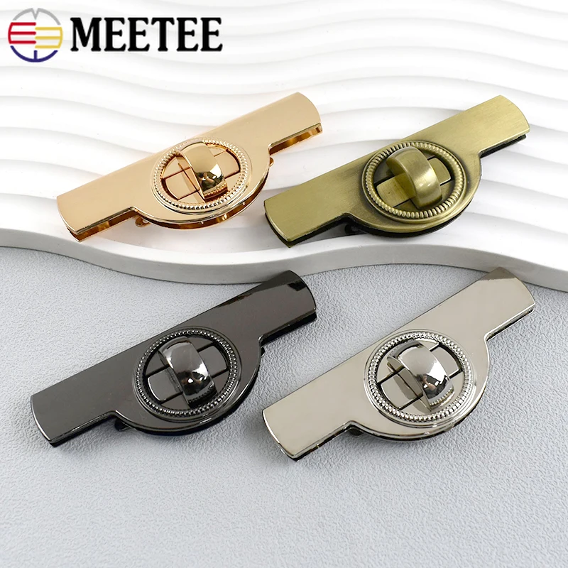 

2/5Pcs 80*30mm Metal Lock Buckles for Women Handbags Twist Turn Locks Buckle Purse Decorative Closure Clasp Meetee Bag Hardware