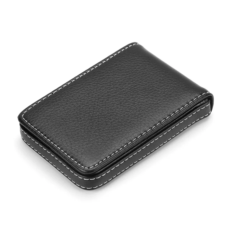 

Unisex PU Leather Credit Card Holder Magnetic Shut Business Card Case Wallet for Men Women Daily & Business