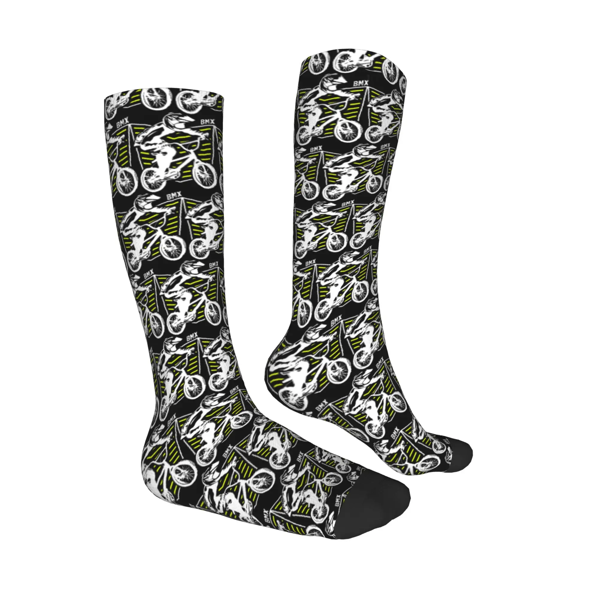 Alle Jahreszeiten Crew Strümpfe BMX Bekleidung Retro BMX Bike Old School Patch Socken Crazy Hip Hop Lange Socken Zubehör für Männer Frauen