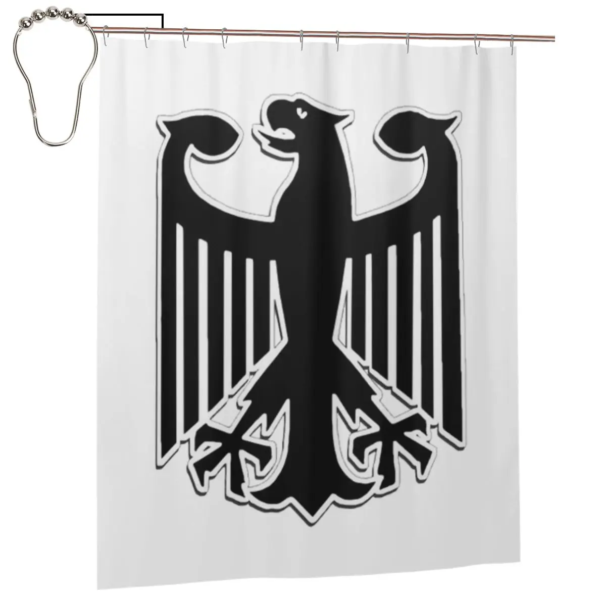 

Занавеска для душа с гербом Германии и флагом империи, полиэстеровая, водонепроницаемая, для ванной комнаты, с крючками