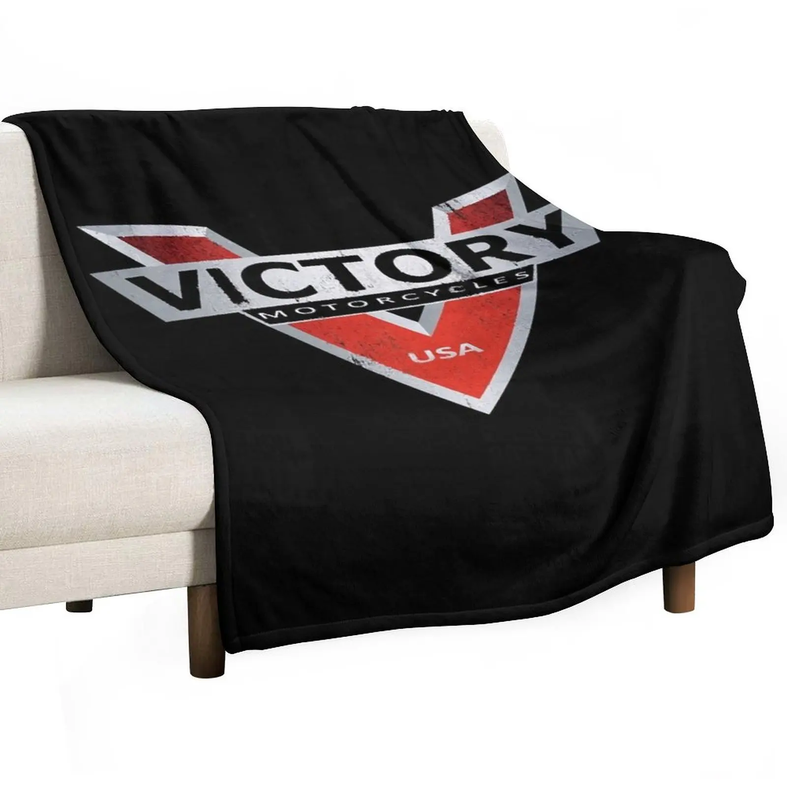 Vic to ry Motorcycles Throw Blanket Beach Bed covers Cute Plaid Blankets