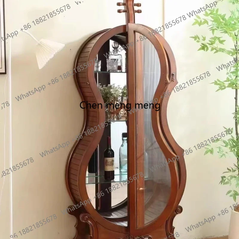 American Particularly Wine Cabinet Cello Irregular HighEuropean Wine Cabinet Locker Retro Bar Furniture