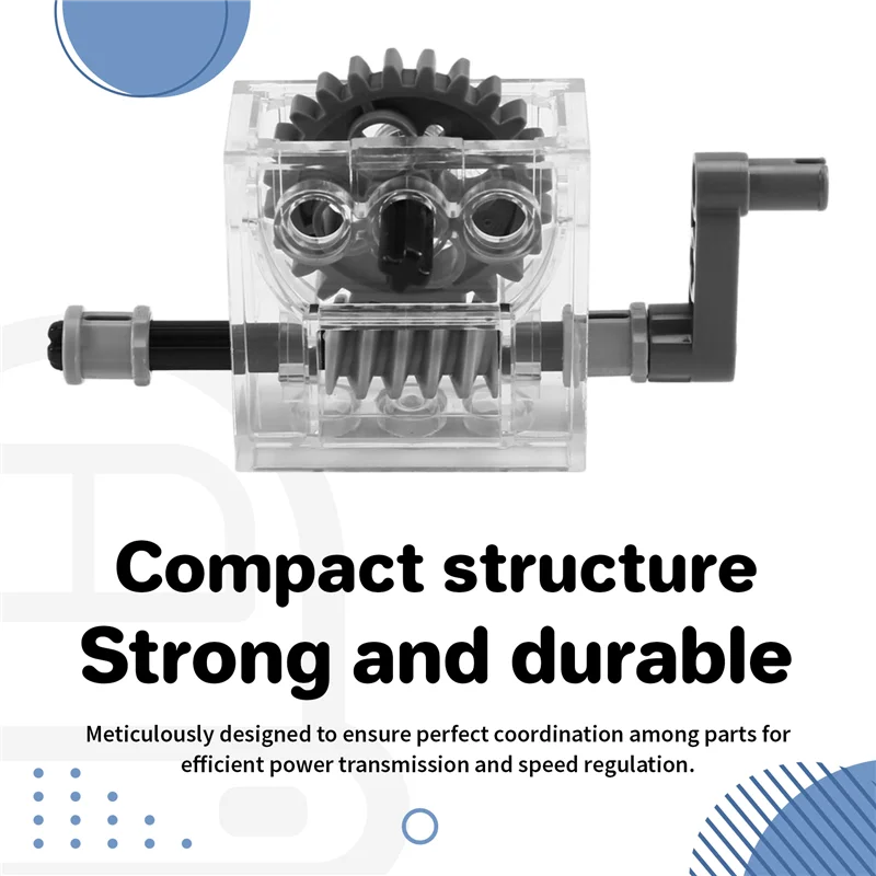 

Комплект для сборки коробки передач A72T, 6 комплектов для Reducer Motor Gearbox Technic Trans-Clear, совместимый с Lego Technic Trans-Clear