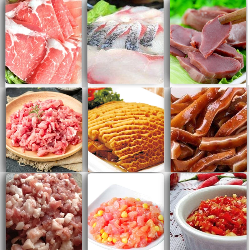 آلات تقطيع منشار اللحوم متعددة الوظائف آلة تقطيع اللحوم الطازجة الأوتوماتيكية عالية الكفاءة