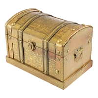 Desktop Box Gifts Wooden Treasure Chest for Friends Family Colleagues Neighborhoods Vintage Jewelry Storage Box