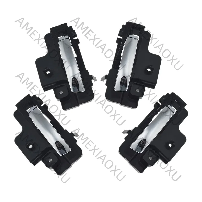 AMEXIAOXU  4 Pcs Chrome Inside Door Handle Left Or Right For Dodge Caliber 2007 - 2012, Jeep Compass 1.8L 2.0L 2.4L