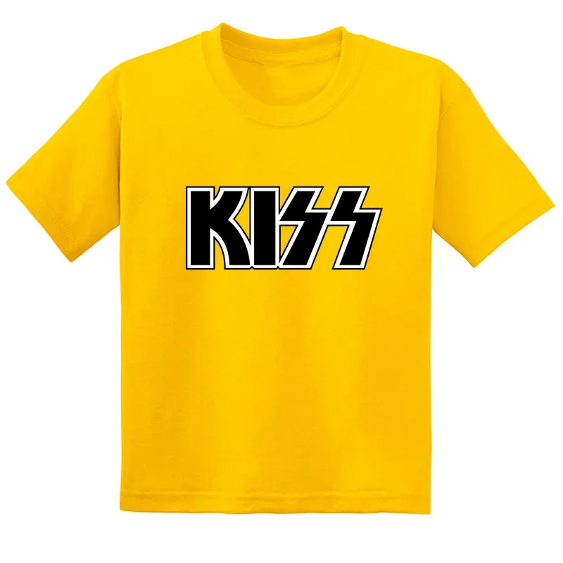 Hot Sale Stormtrooper Fans Kiss Rock Band Print Fashion Kids T-shirt Baby Boys Girls Clothes Summer Children Cotton T shirt