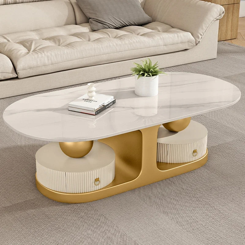 Aesthetic Simple Coffee Tables Modern White Modern Luxury Coffee Tables Glam Premium Table Basse De Salon Home Furniture